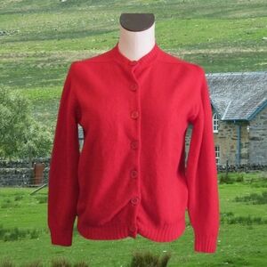 Vintage 60s Red Wool Sweater